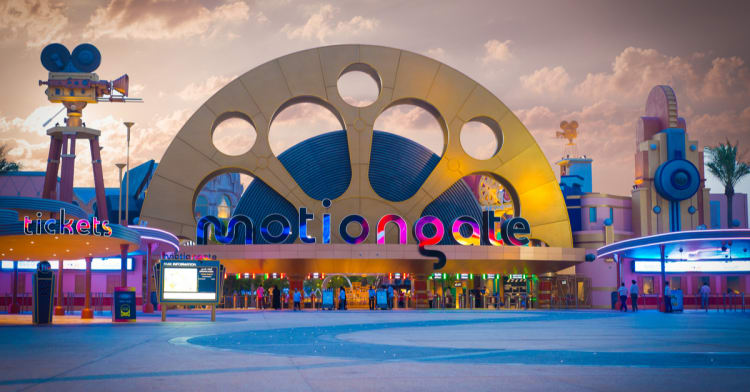Enternance to Dubai Park and Resorts - MotionGate Dubai