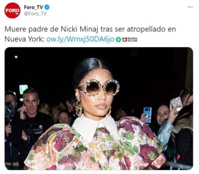 Father Nicki Minaj dies Robert Maraj