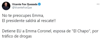 Vicente Fox Emma Colonel arrested, former president fox, AMLO