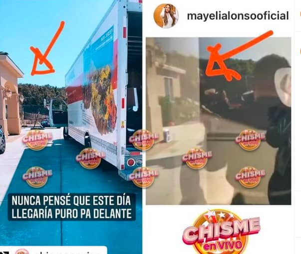 Mayeli Alonso took her boyfriend out of her house (Instagram)