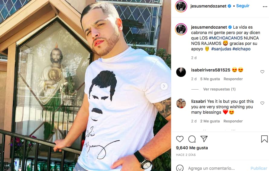 Jesús Mendoza is sad for Mayeli Alonso (IG)
