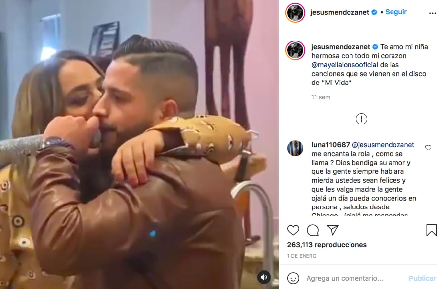 Jesús Mendoza is sad for Mayeli Alonso (IG)