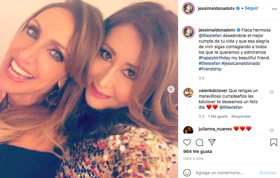 Al Rojo Vivo reporter Jessica Maldonado is close friends with Lili Estefan (IG)