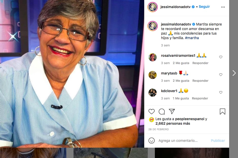 After the death of Jessica Maldonado's father, the Al Rojo Vivo reporter added that of Martica la del Café in recent days