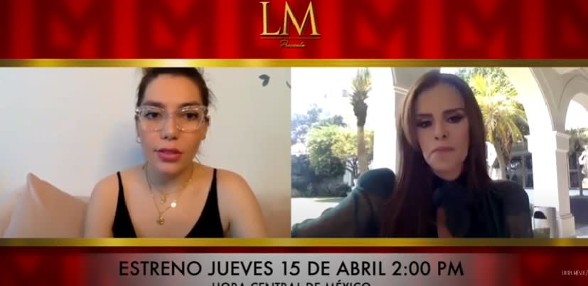 Lucía Méndez announces interview with Frida Sofía at the premiere of her program