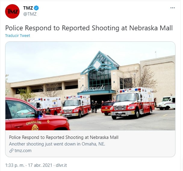 Two Injured in Nebraska Mall Shooting
