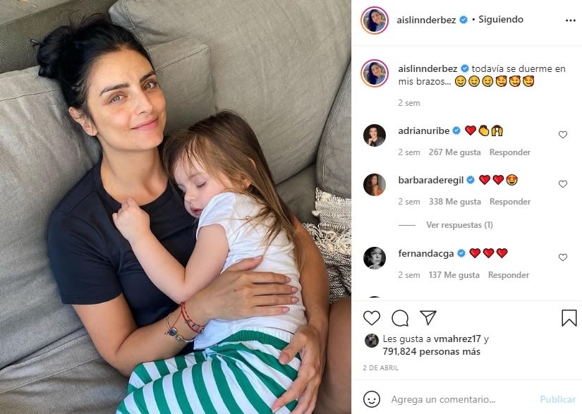 Is She Now The Daughter Of Eugenio Derbez After Frida Sofia S Complaint Aislinn Derbez Alarms With A Message About Abuse In A Photo With Her Daughter Photo The Canadian