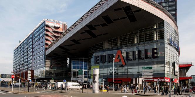 The Euralille shopping center, in Lille, in the north of France, on October 30, 2014