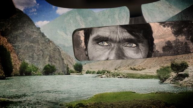 Illustration of an Afghan taxi driver