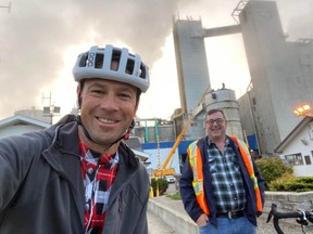 Matt Clayton took his literacy awareness fundraiser on a trip to pulp mills in September last year.