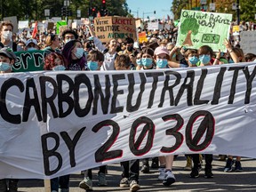 Many attendees at Friday's climate march said they were motivated to participate because the recent federal elections left them with doubts that Canada's political leaders are taking the issue seriously.