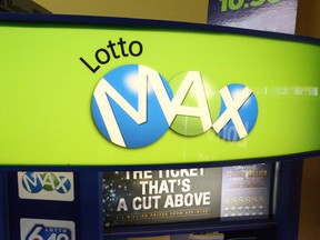 A Lotto Max screen.