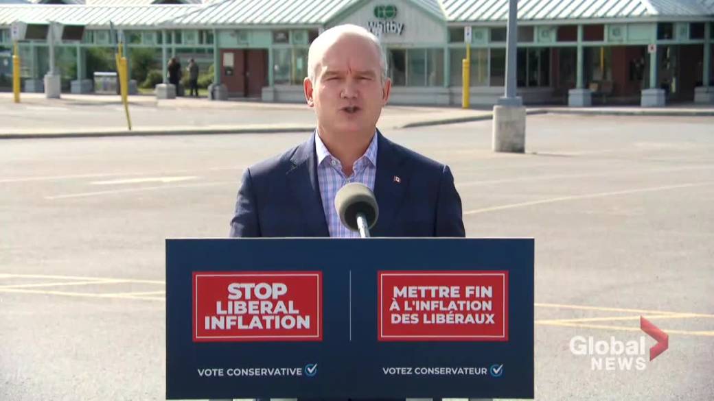 Click to play video: 'Election in Canada: O'Toole vows to support public transportation for the GTA'