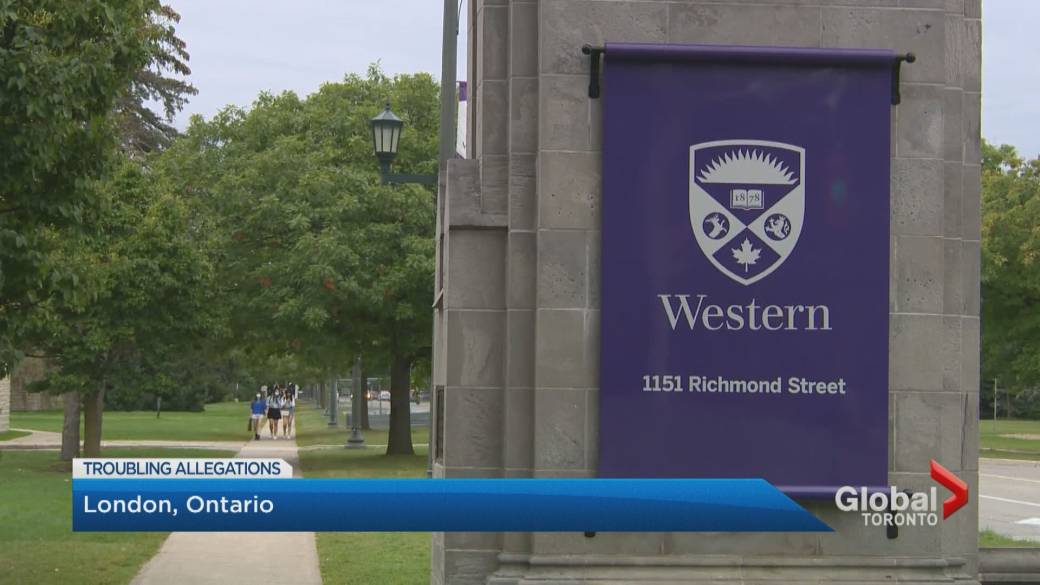 Click to play video: 'London, Ontario, Police Investigate Social Media Posts About Alleged Sexual Assaults At Western University Student Residence'