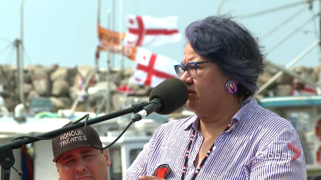 Click to play video: 'First Nations national chief assembly shows support for NS fishermen'