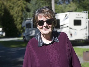 Marilyn Stone, operations manager for Pathfinder Camp Resorts, at Fort Camping in Langley on Sept. 21.