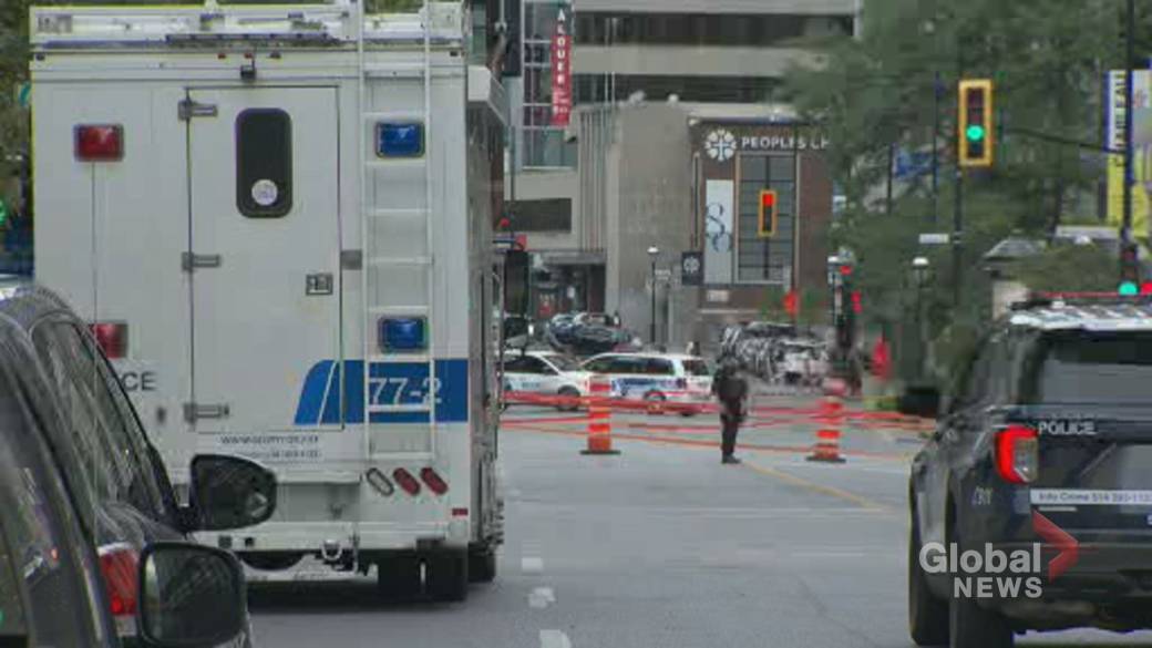 Click to play video: 'Montreal Police Investigate Murder of 23-Year-Old Man Downtown'