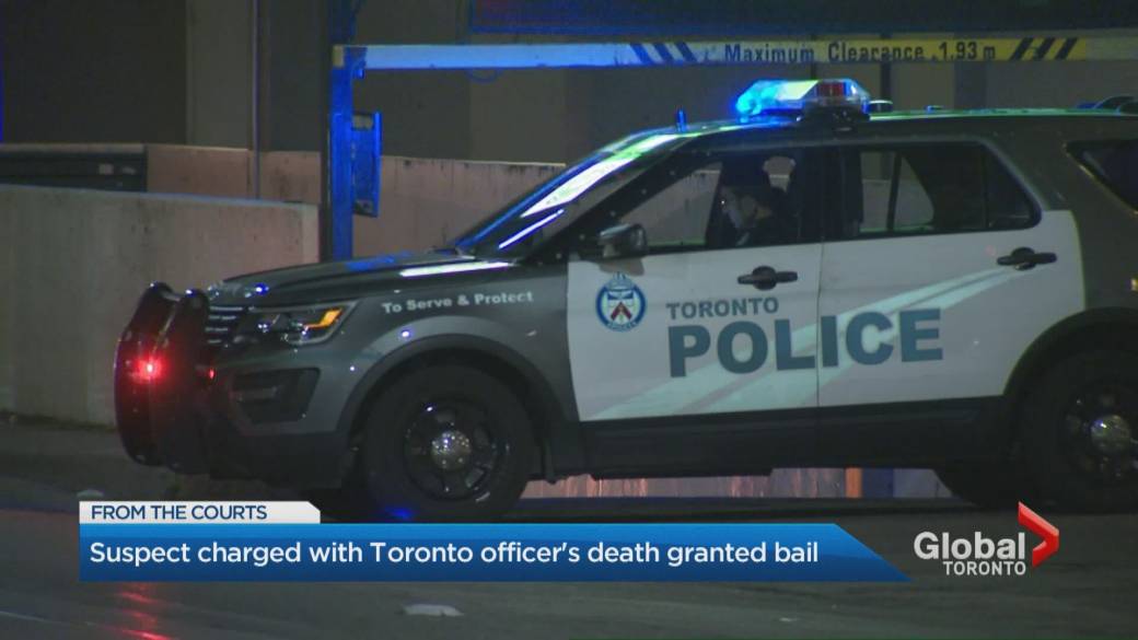 Click to Play Video: 'Suspect Charged with Murder of Toronto Police Officer Released on Bail'