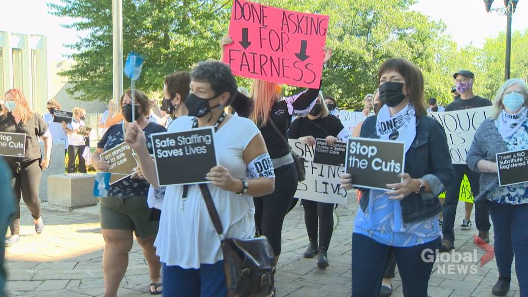 Click to Play Video: 'New Brunswick Nurses Unite for Nursing Crisis'