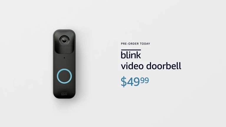 Flashing video doorbell