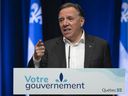 Prime Minister François Legault, seen in a file photo, told the CAQ youth wing on Sunday that some people, including the Parti Québécois, would prefer a much harsher line in language.
