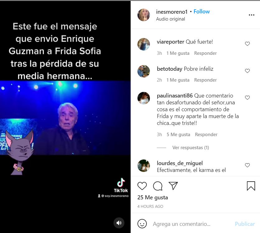 Enrique Guzmán granddaughter message: Will there be reconciliation?