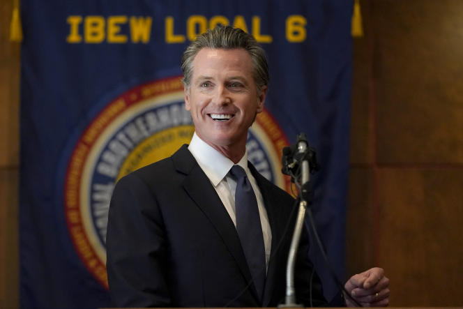 California Governor Gavin Newsom in San Francisco on September 14, 2021.