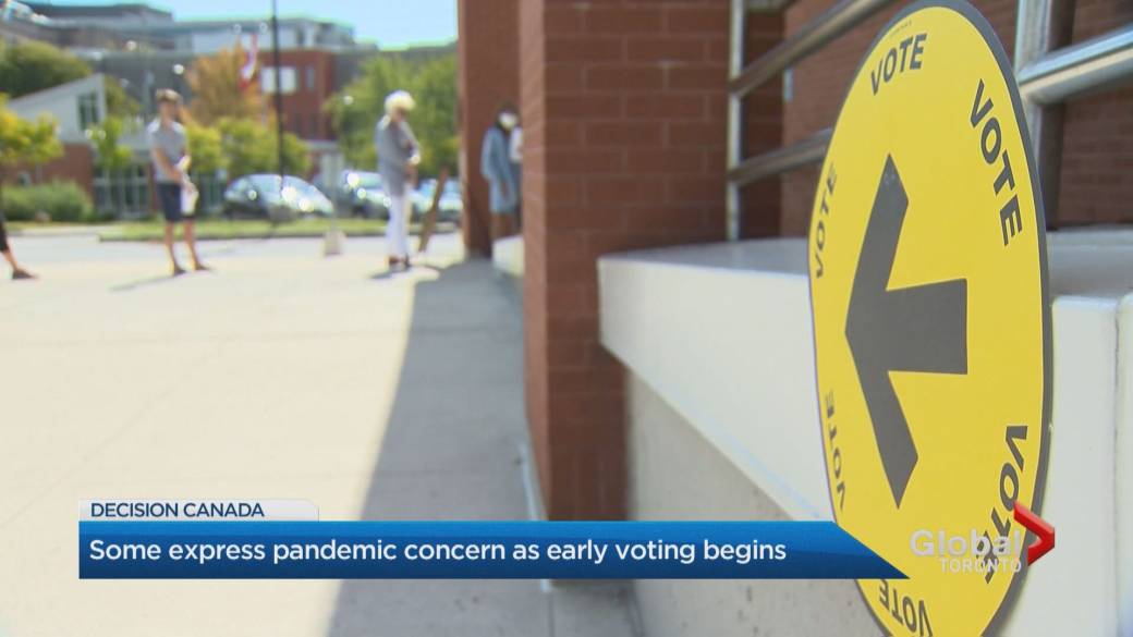 Click to play video: 'Election in Canada: Impact of COVID-19 on Voting in Advance Polls'