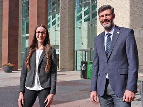 Outgoing Mayor Don Iveson has endorsed three council candidates in Edmonton's upcoming civic elections, including Ward Métis candidate Ashley Salvador (left).
