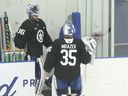 It looks like Toronto Maple Leafs goalkeepers Jack Campbell and Petr Mrazek will be fighting for the ice all season long. 