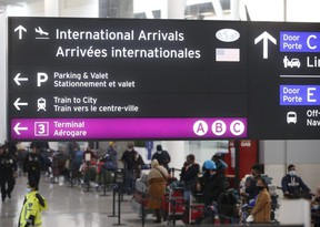 A woman arriving from abroad was charged with allegedly using a fraudulent COVID-19 document after arriving at Pearson Airport.