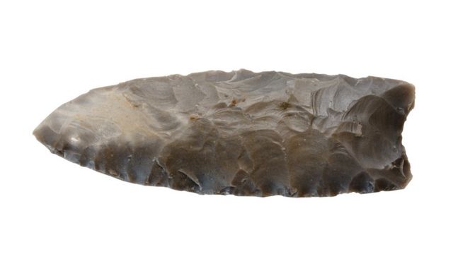 A spearhead made by the Clovis.