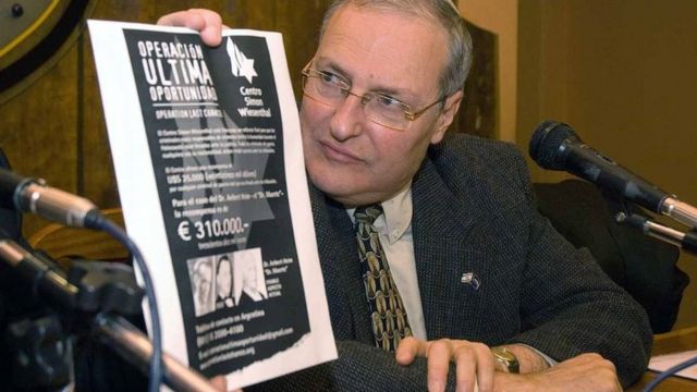 Zuroff, at a press conference in Argentina.