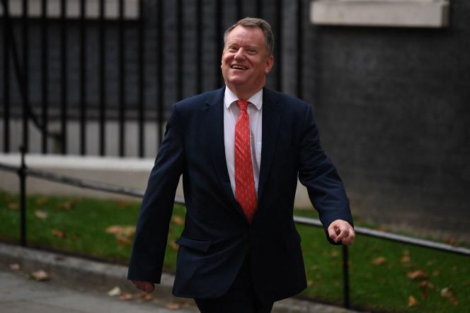 David Frost, British Minister for European Affairs, September 15, 2021, leaving Downing Street in London.