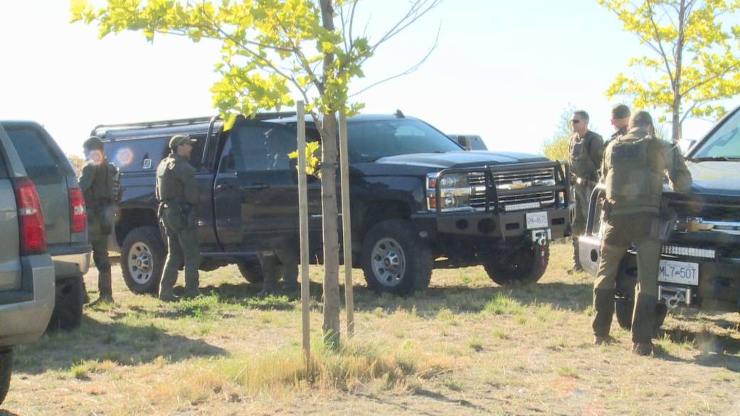 Click to play video: 'A man in custody after gun report and woman injured near UBCO'