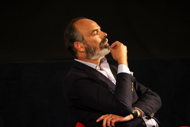 Edouard Philippe in Lille on August 31, 2021 during the Séries Mania festival.