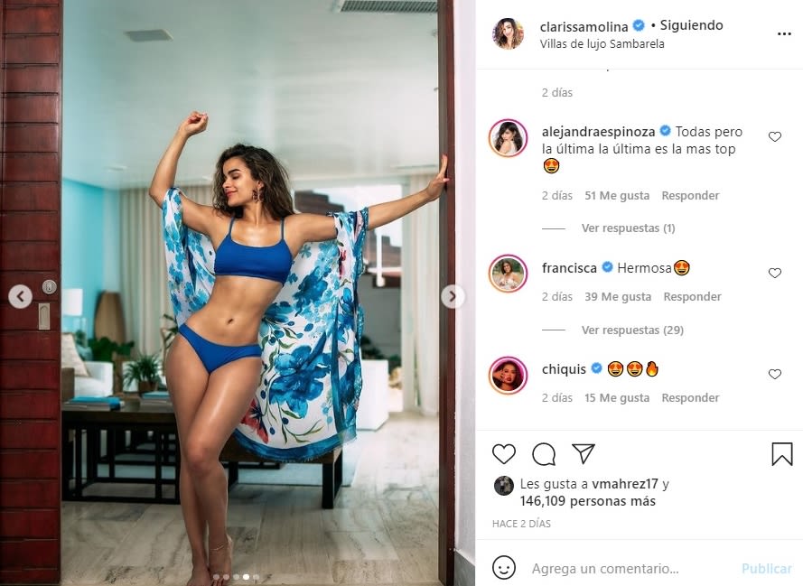 Clarissa Molina bikini El Gordo y la Flaca 3