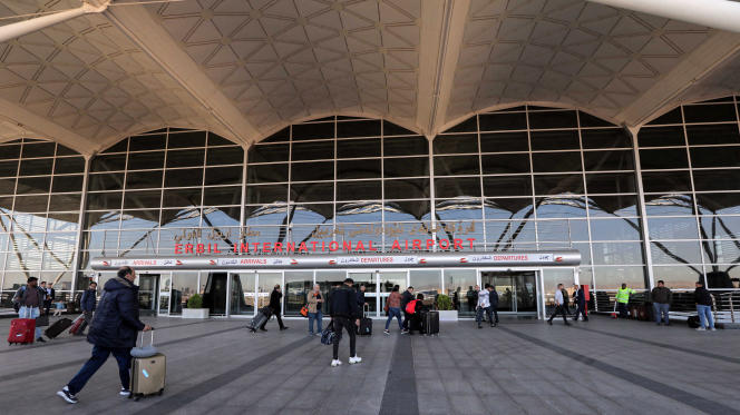 The entrance to Erbil International Airport, December 24, 2019.