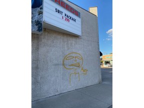 Graffiti along Ottawa Street is seen in these photos of Mike Osborne taken on Saturday, September 25, 2021.