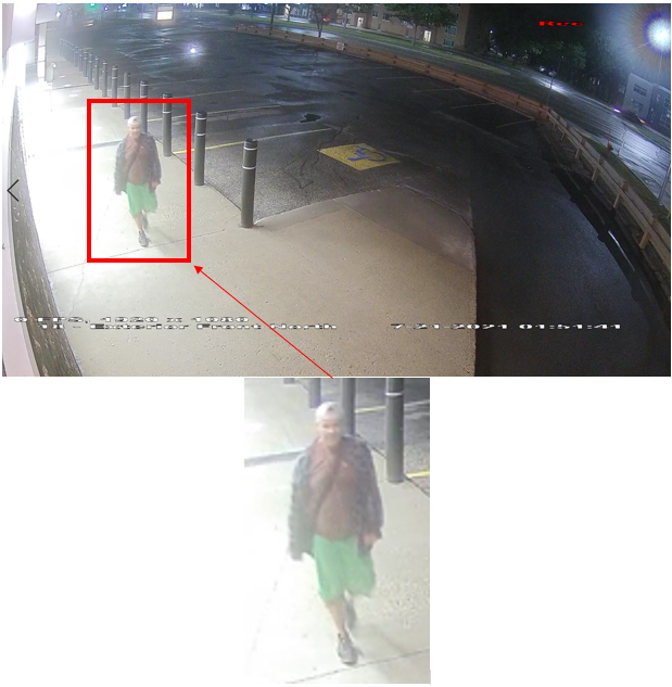 Photos of the vandal suspect.