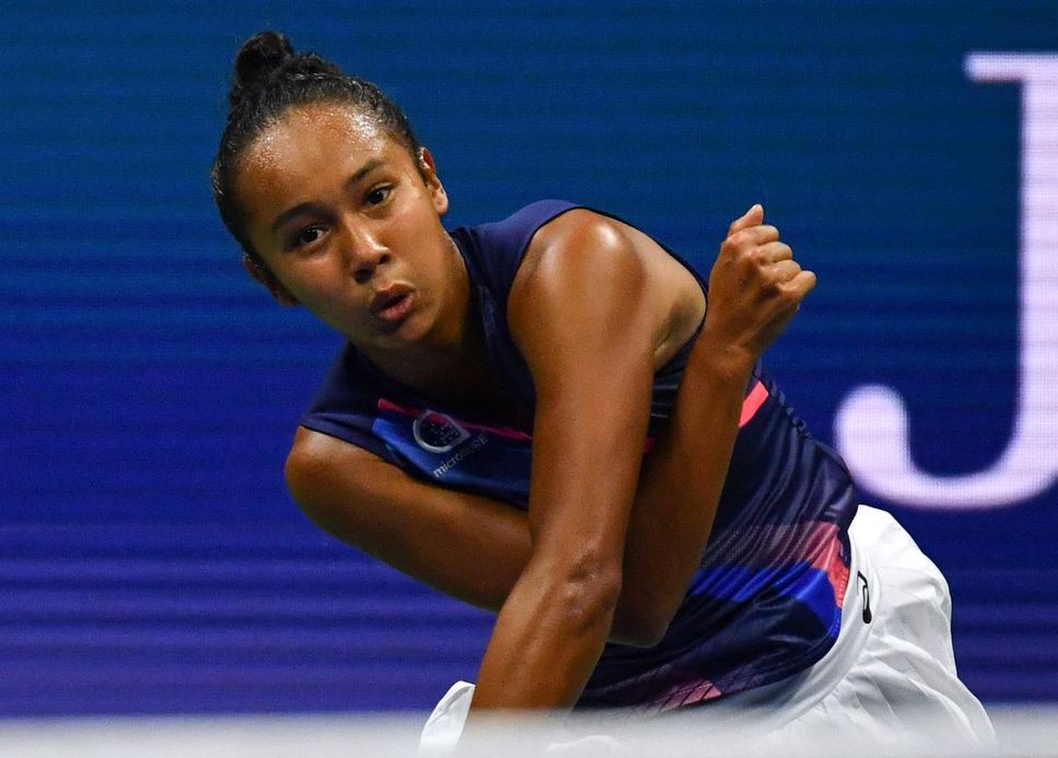 A left-handed serve is one of the key advantages of Canadian Leylah Fernandez.