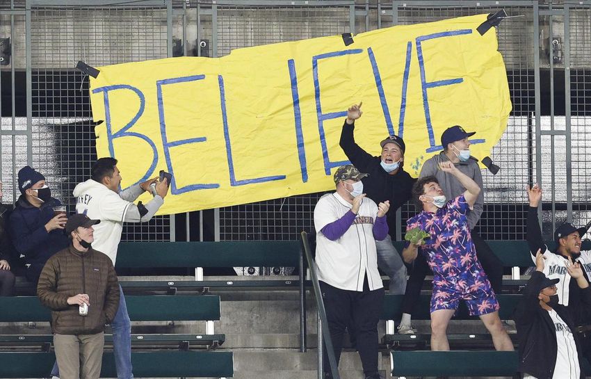 Meanwhile, on the West Coast, the Seattle Mariners have fans who believe with a September run that has landed them halfway through the Red Sox for second wild-card spot ... ahead of the Blue Jays.