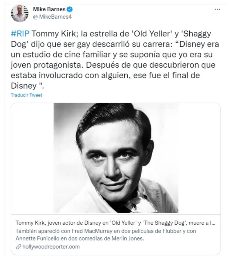 Disney Star Tommy Kirk Dies: A Young Actor
