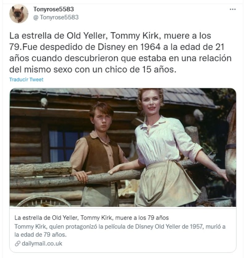Disney star Tommy Kirk dies: Disney star