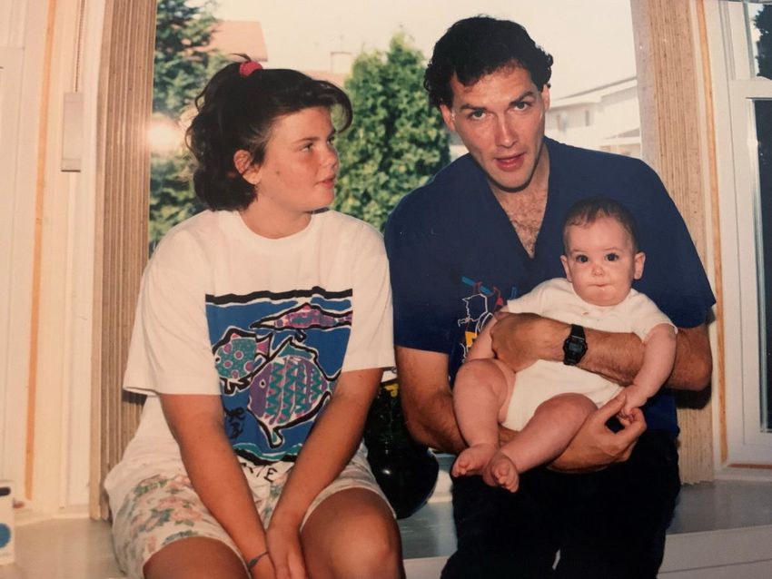 Star editor Andrea Macdonald with her "Uncle norma" and his sister Maxine in 1991.