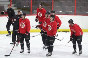 The Ottawa Senators hit the ice at the Canadian Tire Center on Thursday.
