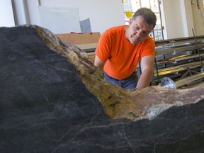 D'Arcy Basil is going to carve a huge jade rock for the Kamloops Residential School Monument.