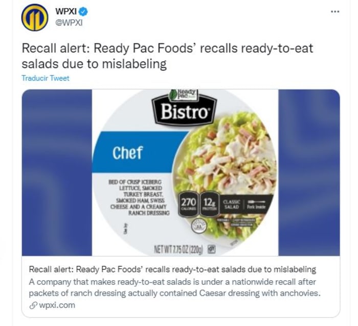 salad recall