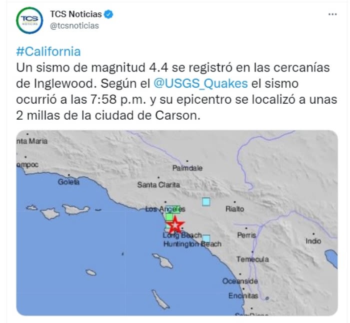 California earthquake epicenter: "Total fear"