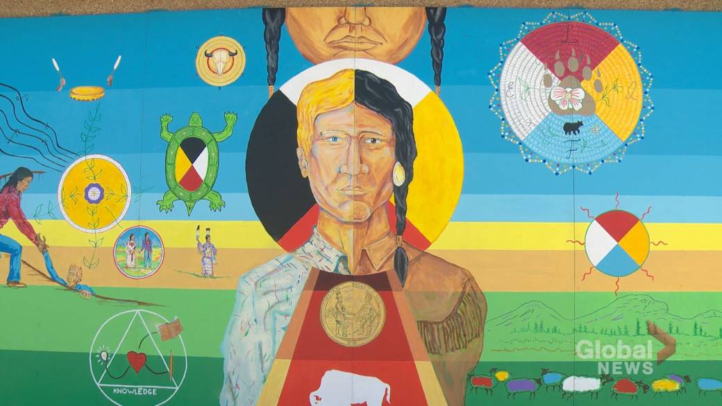 Click to play video: 'Truth and Reconciliation Mural Featured in Warman, Sask.'